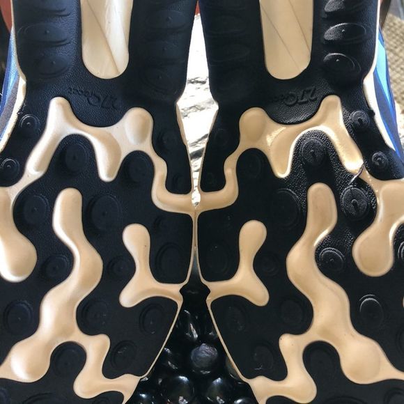 Nike Air Max 270 React Pacific/Hyper Blue CI3866 400 running Size 8.5 men's - Picture 10 of 16